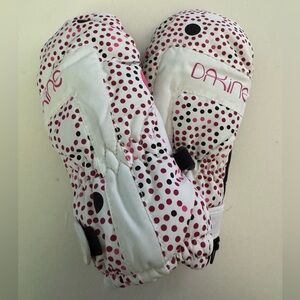 Dakine Toddler Brat Mitt Mittens, White Pink, S
